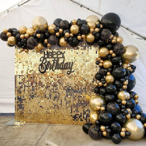 Champagne Shimmer Wall Backdrop