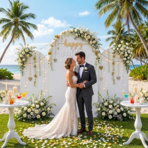 White Arch Backdrop Stand Covers (3 sizes)